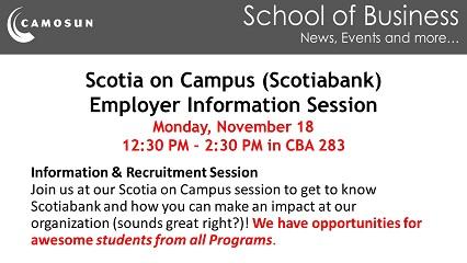 Scotiabank - Information Session